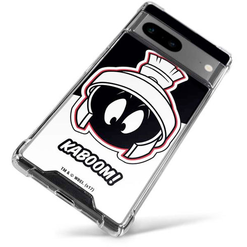 Looney Tunes Retro Marvin The Martian Google Pixel 8 Clear Case